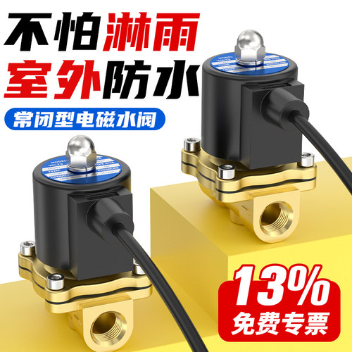 不怕淋雨-室外防水-常闭电磁水阀