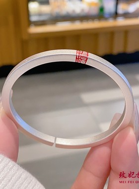 古法福字纯银手镯女百搭时尚轻奢