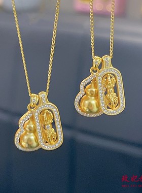 金刚杵葫芦纯银项链女简约气质