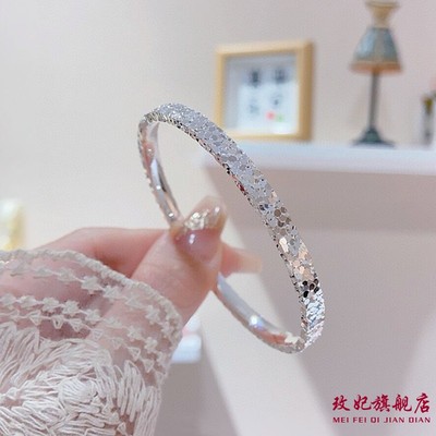 碎冰冰纯银手镯女小众轻奢高级感