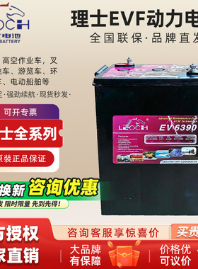 理士蓄电池EV6390 6V390AH升降车电瓶EV6312 6V312AH高空作业平台
