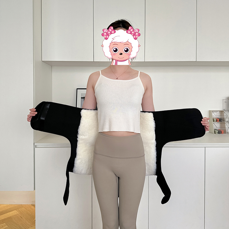 纯羊毛护臀护腰外穿冬季骑摩托车护屁股臀部腰部加厚保暖防寒神器