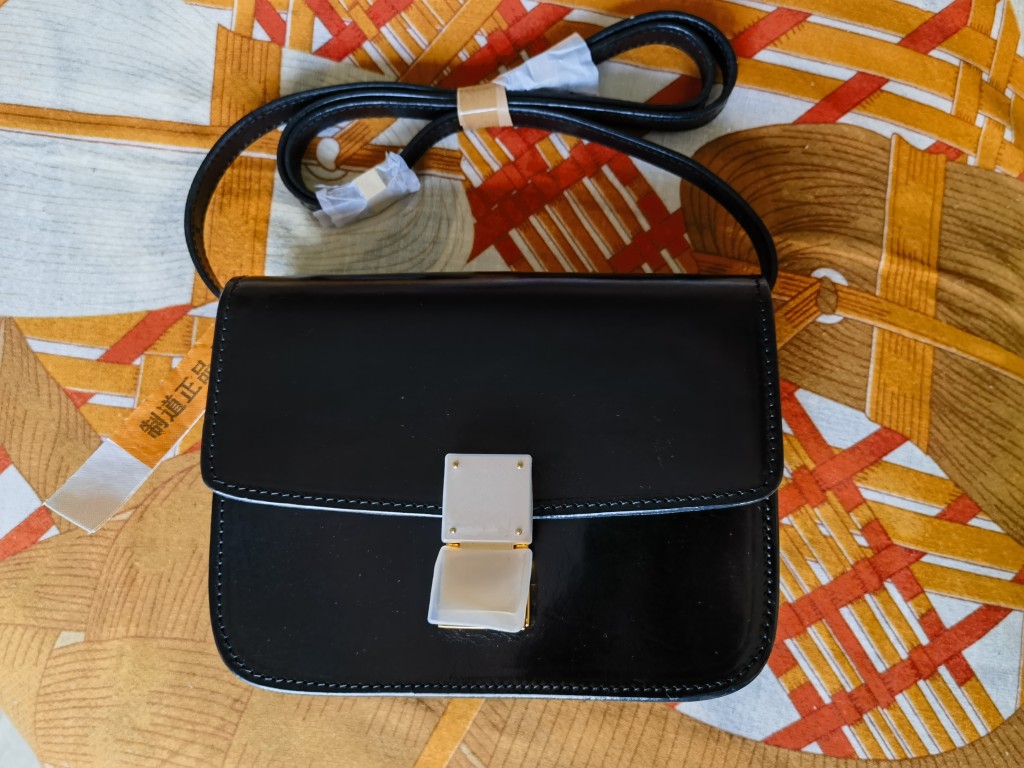 制道手工皮包全植鞣头层真牛硬皮豆腐包单肩斜挎包女士包包21*17