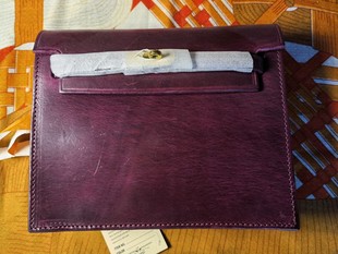 制道手工皮包全植鞣头层真牛硬皮跳舞包背包双肩斜挎包21.5*17.5