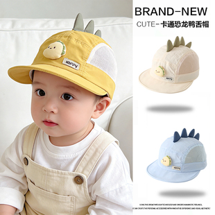 可爱宝宝帽子春夏新款卡通小企鹅宝宝遮阳棒球帽休闲牛仔鸭舌帽潮
