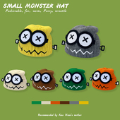 新款 秋冬毛线帽时尚 搞怪男女儿童帽子卡通机器人学院风情侣针织帽