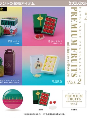 虾壳社 现货日本Kenelephant扭蛋 水果礼盒 第二弹 仿真微缩 收藏