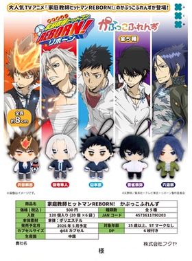 虾壳社 定金日本FUKUYA扭蛋 家庭教师hitman reborn Q版毛绒挂件