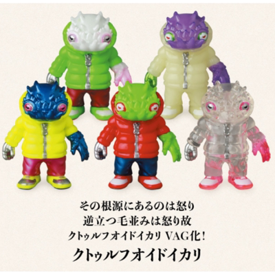 虾壳社 现货日本MEDICOM扭蛋 VAG系列摆件SP GYAROMI克苏鲁风乌贼