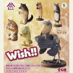现货日本Animal life盒蛋盲盒 模型 可爱动物摆件 合掌 祈福 动物
