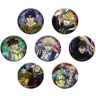 虾壳社 现货日本MEDICOS代购 jojo的奇妙冒险 新绘制金属徽章BOX