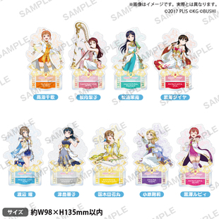 Live Love Aqours春天妖精闪立牌 现货日本BUSHIROAD代购 虾壳社