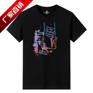 2023新款短袖t恤男潮牌夏季圆领上衣服潮流男装纯棉短袖-ROlling