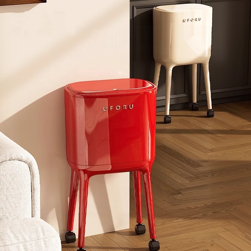 小红书推荐！高脚厨房垃圾桶带盖