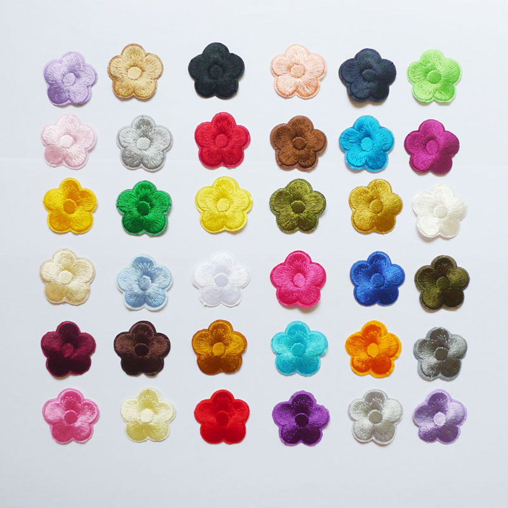 35色小梅花刺绣布贴补丁贴床单台布衣服破洞修补小烟洞贴花百搭,居家布艺,布贴,淘宝优惠券,粉丝福利购,淘宝优惠卷