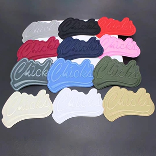 Lucky幸运字母刺绣布贴黑色熨烫DIY补丁贴衣服裤 帽破洞修补贴 子鞋