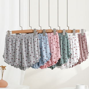 家居大裤 女薄款 莫代尔短裤 大码 显瘦三分裤 衩小碎花睡裤 2026夏季