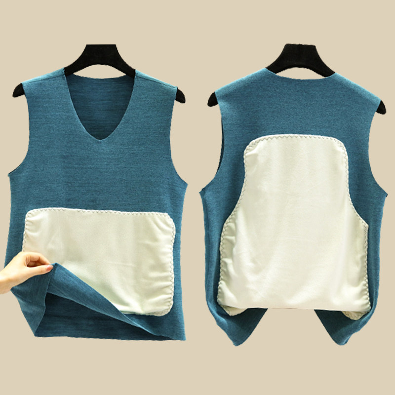 男士德绒保暖背心冬内穿加绒加厚打底棉上衣纯色大码紧身发热马甲,女士内衣/男士内衣/家居服,保暖背心,淘宝优惠券,粉丝福利购,淘宝优惠卷