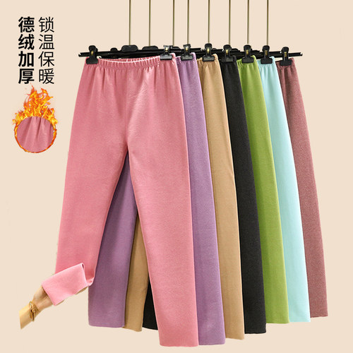 德绒打底绒裤保暖秋裤棉裤