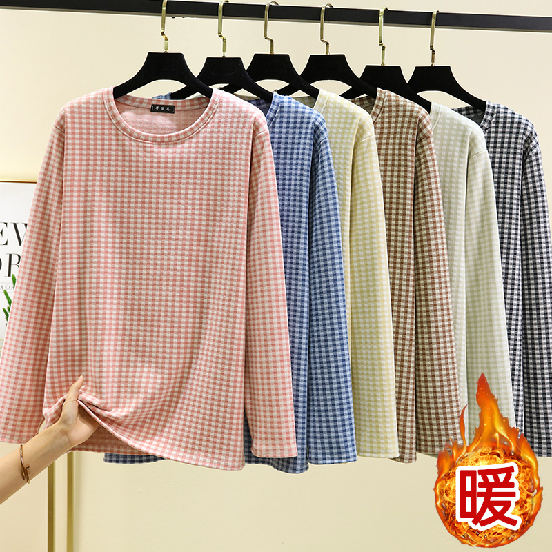 德绒宽松圆领保暖上衣