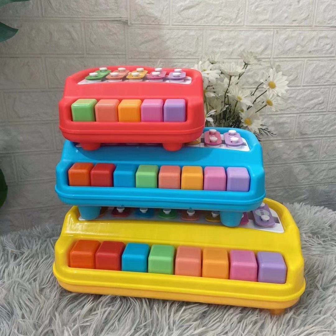 宝丽婴幼儿童益智八音敲琴男孩女孩早教音乐玩具琴宝宝手敲琴1-3y