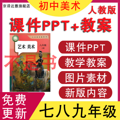 人教版初中美术课件PPT教案视频