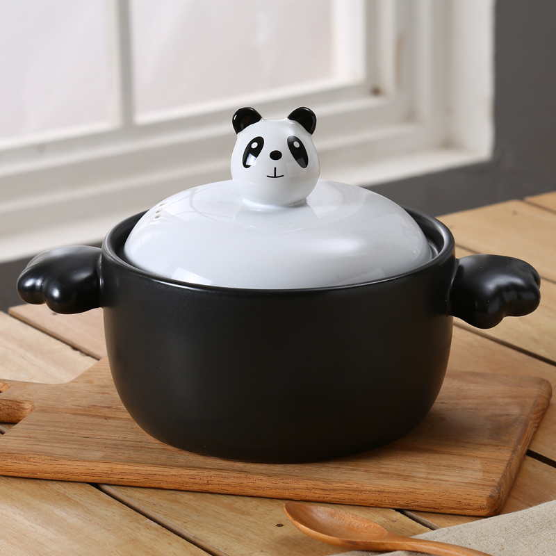 创意卡通砂锅陶瓷锅炖锅耐高温沙锅韩式家用汤锅可爱