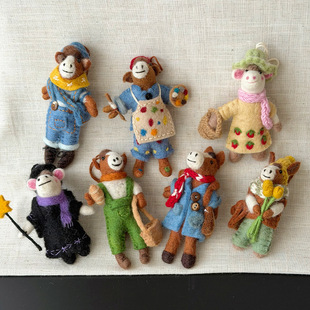 2026马年羊毛毡挂件创意可爱小马玩偶公仔生肖马包包书包挂饰自制