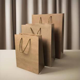 高档牛皮纸袋300克加厚款茶叶袋子珠宝手提袋烟酒香烟礼品袋定制