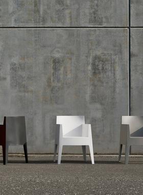 意大利进口Driade Toy餐厅餐椅靠背椅庭院花园户外扶手椅休闲座椅