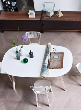 意大利原装Magis Deja Vu Table 简约椭圆休闲餐桌长桌书桌咖啡桌