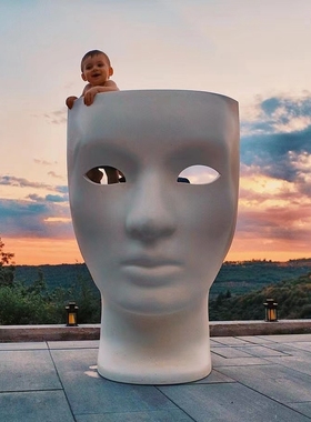 意大利Driade Nemo创意人脸面具造型椅简约现代室内外艺术休闲椅