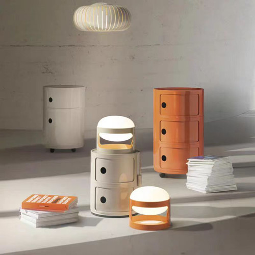 kartell现代简约圆形多层床头柜