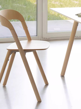 意大利Magis Pila简约现代实木椅子客厅休闲椅餐椅靠背椅多色可选