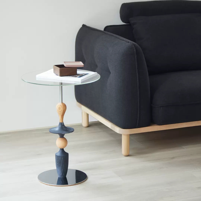 camino简约高级玻璃咖啡桌茶几