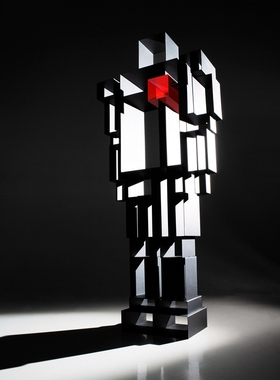 意大利Casamania Robox机器人形书柜变形金刚金属书架简约收纳柜