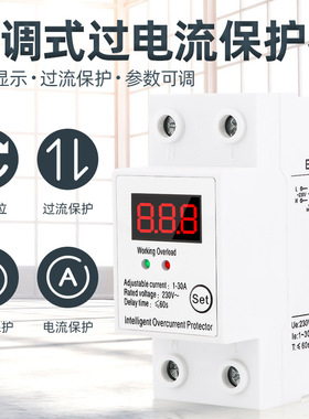 BERM/贝尔美 BEMZ1-30A 单相自复式可调电流智能限流保护器220V