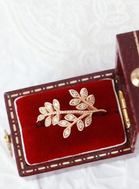 新款潮时尚百搭树枝戒指女ins气质小众指环高级感轻奢手饰女戒