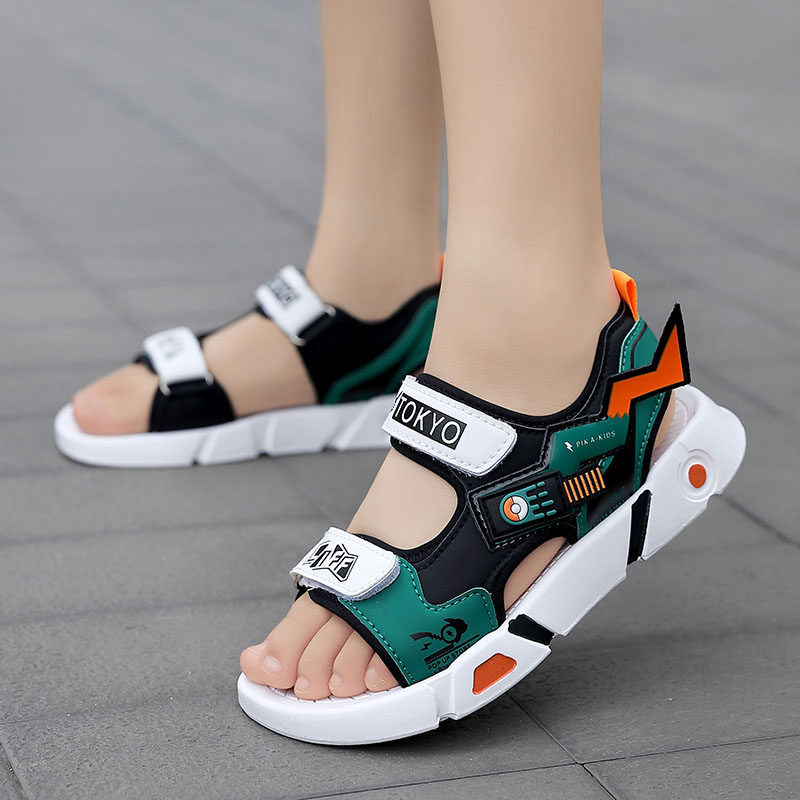 儿童凉鞋可下水湿水防滑男童踩水沙滩鞋男孩帅气时尚2025夏季新款