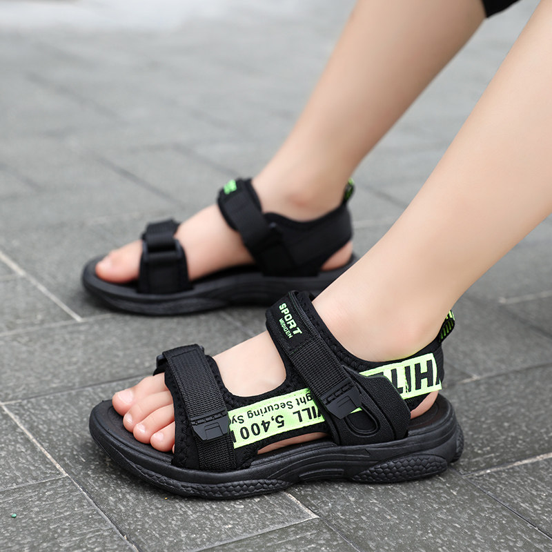 男童凉鞋夏款2025新款夏季青少年大童初中学生男孩儿童运动凉拖鞋