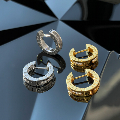 金色字母耳环轻奢高级感气质大气百搭精致夸张欧美耳饰设计感小众