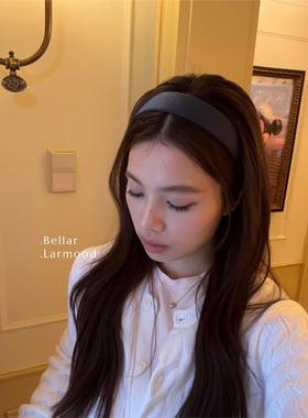 Bellar / larmood 美式覆古 细闪缎面 手工覆古学院少女宽版发箍