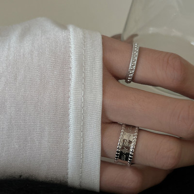 小众设计女戒指S925纯银