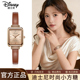 迪士尼手表女士女款 复古方糖小棕表送女生 轻奢小众高级感2026新款