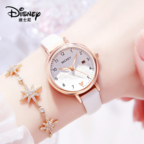 迪士尼女款学生初高中防水手表