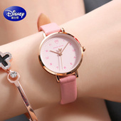 迪士尼手表女学生简约气质防水细带小巧初中生少女心小表盘手表女