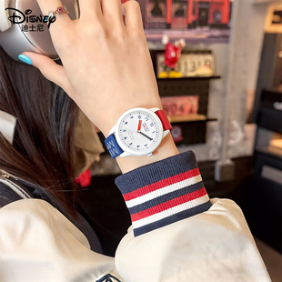 迪士尼手表女款 学生初高中女孩考试专用初中女生生日礼物机械指针