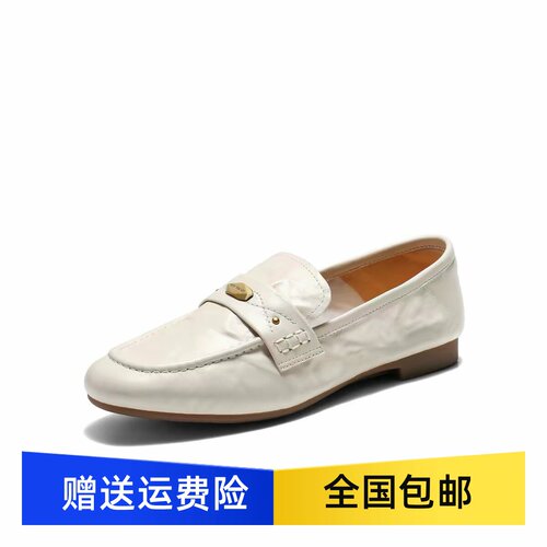 商场同款英伦风乐福小皮鞋女2026软底黑色平底豆豆单鞋子G6D1DCA6
