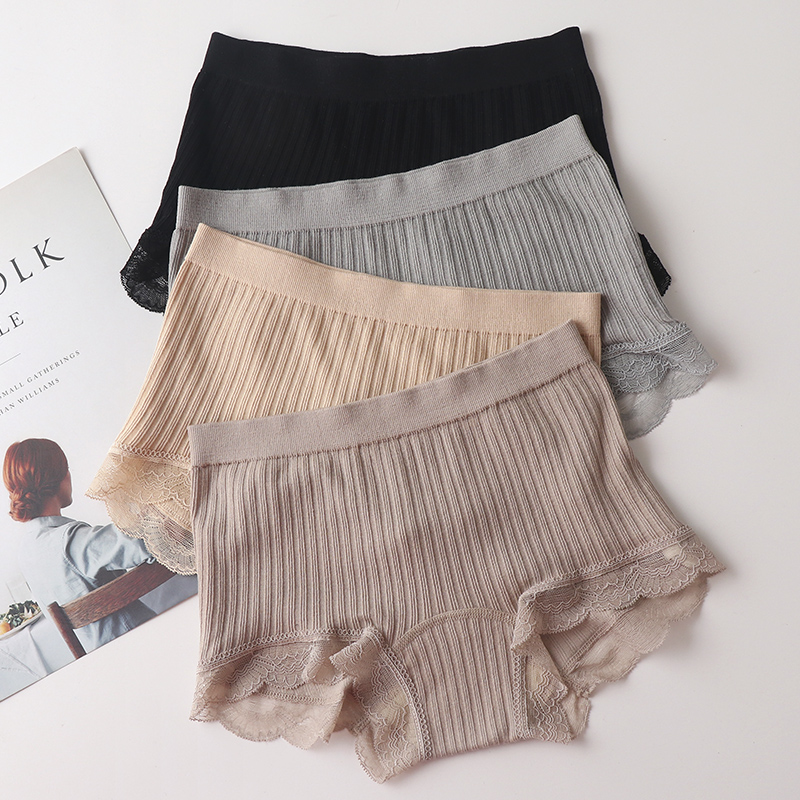 外贸内裤女原单日单出口日本内裤女莫代尔中腰包臀无痕女士三角裤