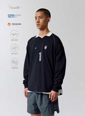 OCTOBEE LAB觅风与室匹马棉COOLMAX速干守门员足球服POLO长袖T恤